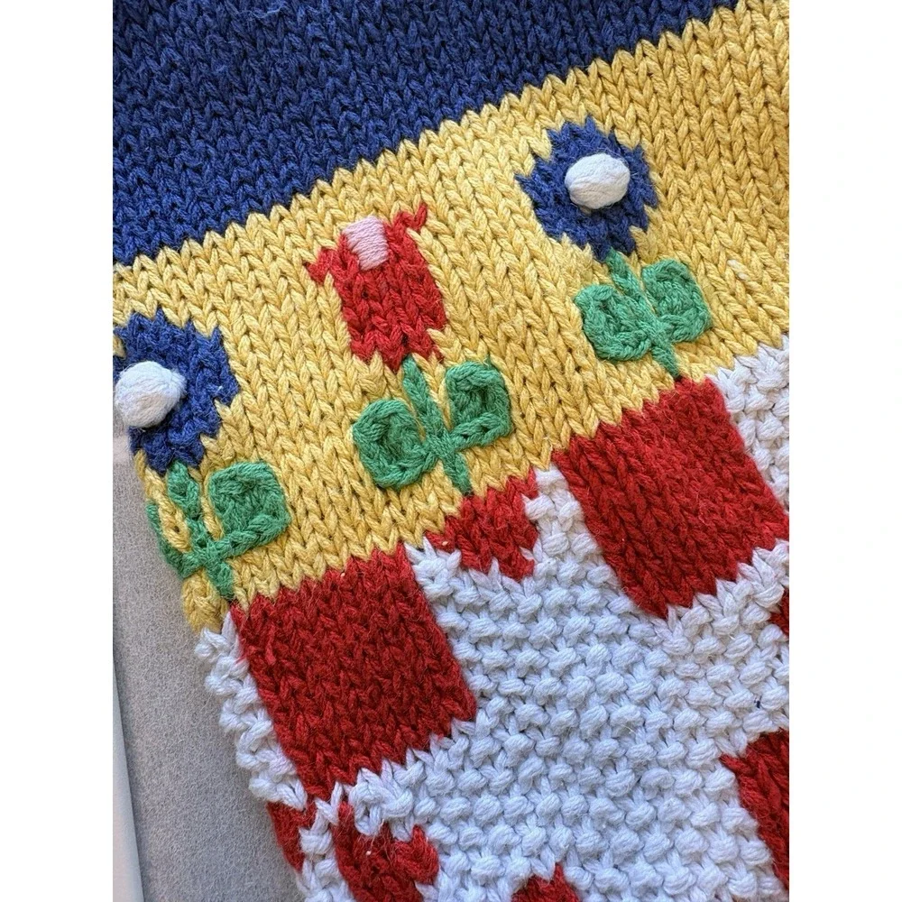NWT Vintage Tacky Novelty Teacher Farm Pig Cow Cardigan BellePointe Granny SzM